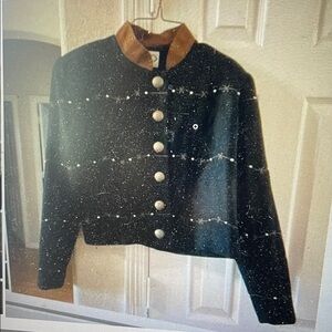 VTG Western BMW Designs wool Bolero Jacket S